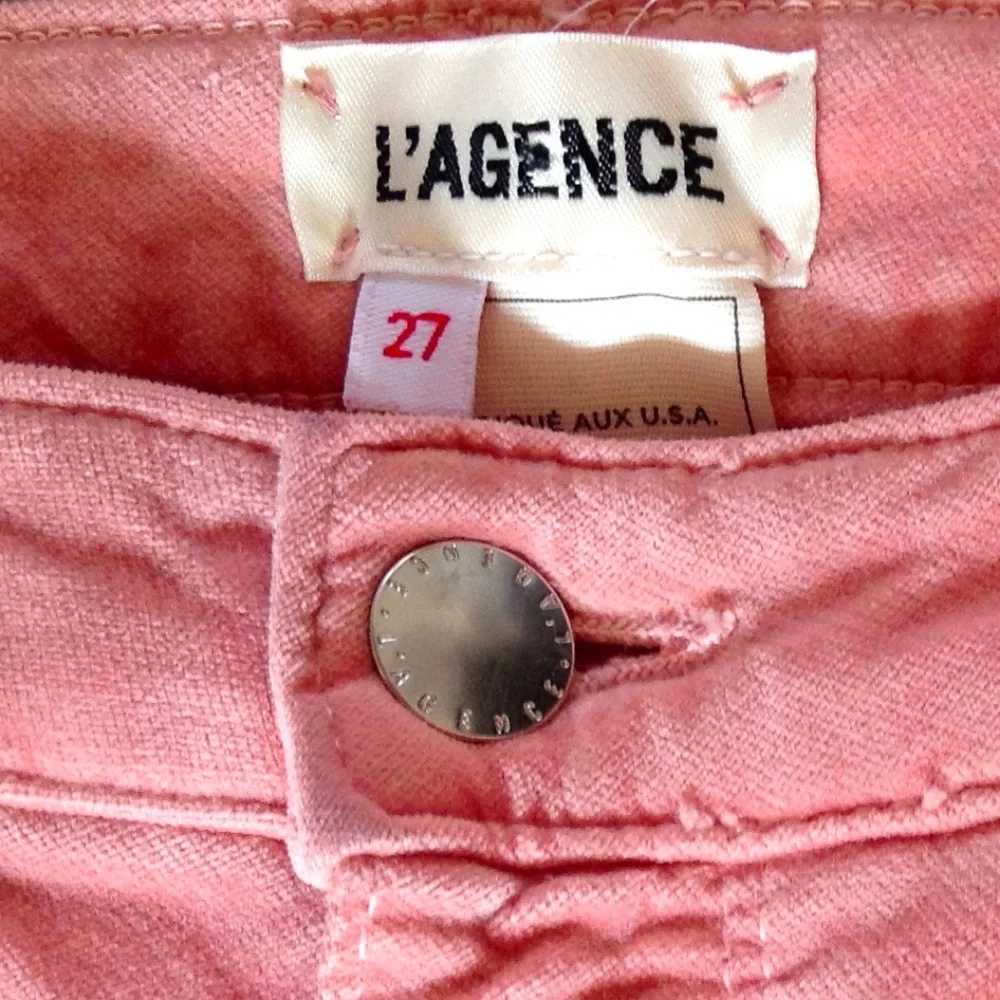 L'AGENCE Paris Margot Velvet High Rise Skinny